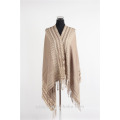 Damen Stripe Winter Pashmina Schal Damen Poncho